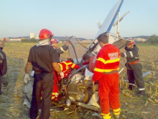 Un avion s-a prăbuşit la Târgu Mureş